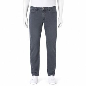 Hiltl Kirk Contemporary Fit Pants Mens 34 Gray Straight Leg Quiet Luxury Casual